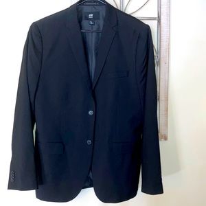 H&M Regular Fit 44R black blazer